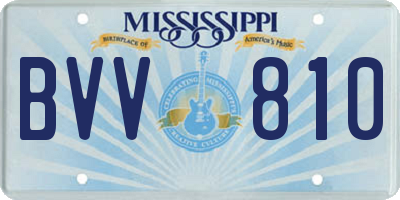 MS license plate BVV810