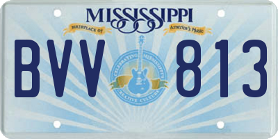 MS license plate BVV813