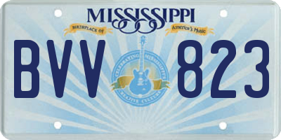 MS license plate BVV823