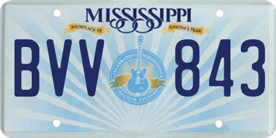 MS license plate BVV843