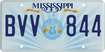 MS license plate BVV844