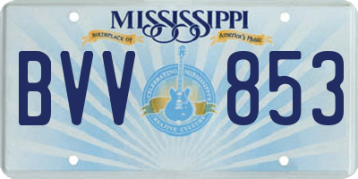 MS license plate BVV853