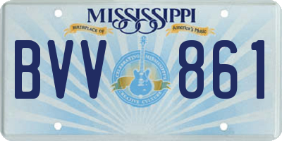 MS license plate BVV861