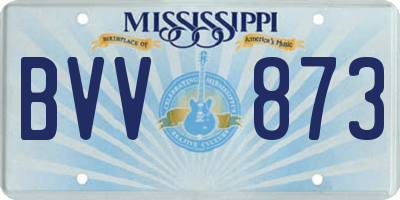 MS license plate BVV873