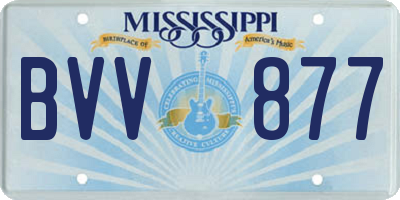 MS license plate BVV877