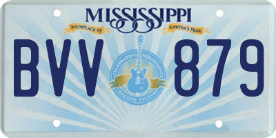 MS license plate BVV879