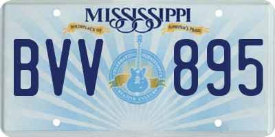 MS license plate BVV895