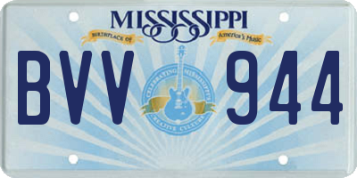 MS license plate BVV944