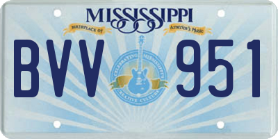 MS license plate BVV951