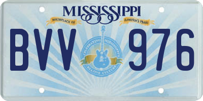 MS license plate BVV976