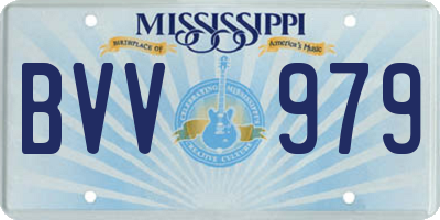 MS license plate BVV979