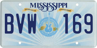 MS license plate BVW169
