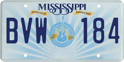 MS license plate BVW184