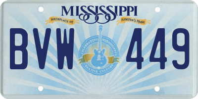 MS license plate BVW449