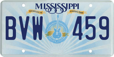 MS license plate BVW459