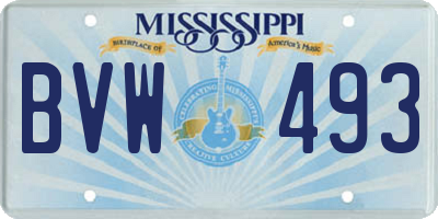 MS license plate BVW493