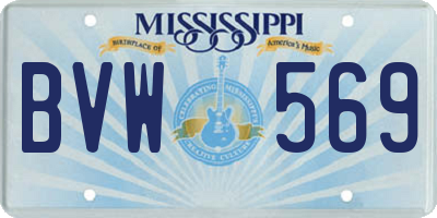 MS license plate BVW569