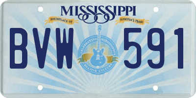 MS license plate BVW591