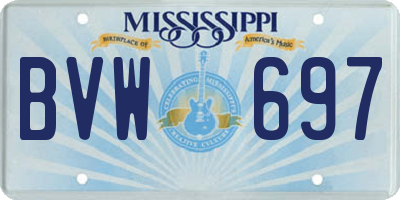 MS license plate BVW697