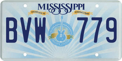 MS license plate BVW779