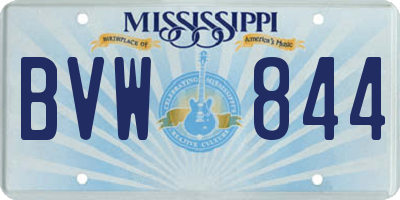 MS license plate BVW844