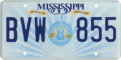 MS license plate BVW855