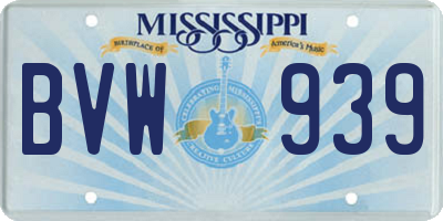 MS license plate BVW939