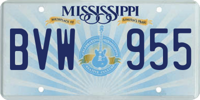 MS license plate BVW955