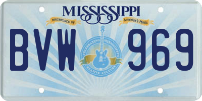 MS license plate BVW969