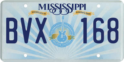 MS license plate BVX168