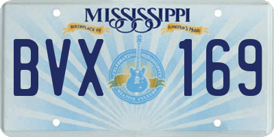 MS license plate BVX169