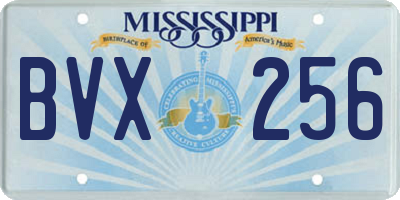 MS license plate BVX256