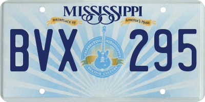MS license plate BVX295
