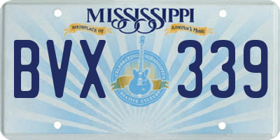 MS license plate BVX339