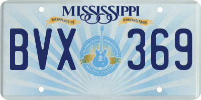 MS license plate BVX369