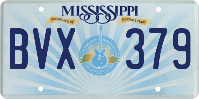 MS license plate BVX379