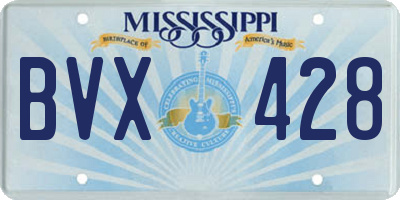 MS license plate BVX428