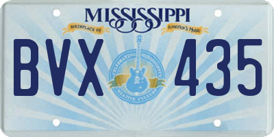 MS license plate BVX435