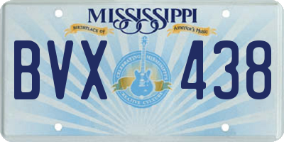 MS license plate BVX438