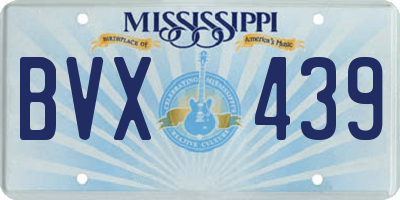 MS license plate BVX439