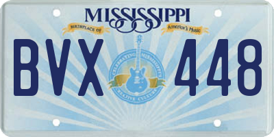 MS license plate BVX448