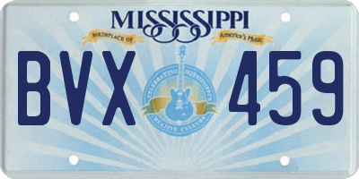 MS license plate BVX459