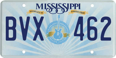 MS license plate BVX462