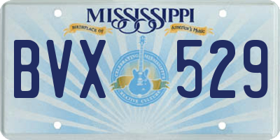 MS license plate BVX529