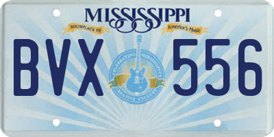 MS license plate BVX556