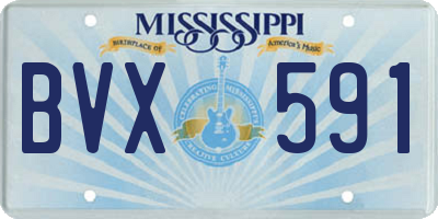 MS license plate BVX591