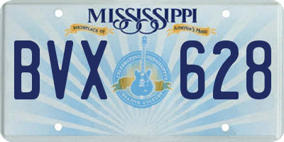 MS license plate BVX628