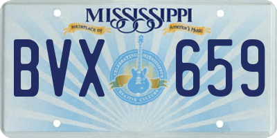 MS license plate BVX659