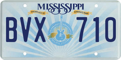 MS license plate BVX710