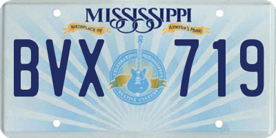 MS license plate BVX719